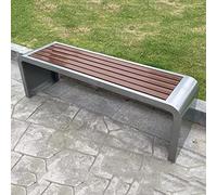 Corrosion-Resistant Outdoor Bench, Iron Garden and Patio Seating, Stylish Balcony Bench Without Backrest (C 200 x 40 x 45 cm), Durable and Weatherproof Garden Furniture