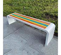 Corrosion-Resistant Outdoor Garden Bench, Metal Iron Patio Seating, Backless Balcony Bench (W 150 x 40 x 45 cm) for Yard, Deck, and Garden Use