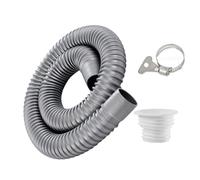 Corrosions Resistant 70cm/100cm PVC Drain Hose Flexible Plumbing Pipe Bendable Pipe for Bathroom & Kitchen Application Bendable Drain