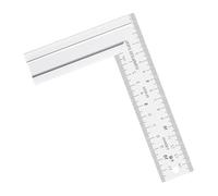 Corrosions Resistant Double Scale Right Angled Measuring Tool For Woodworking Construction Workers And Home Improvement Professional Woodworking Square