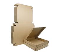 Corrugated Cardboard Shipping Boxes, 15x15x2cm Royal Mail Large Letter PIP Postal Boxes, Packaging Mailing Boxes for Business, Posting, Storing or Gift(Pack of 25)