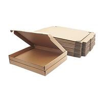 Corrugated Cardboard Shipping Boxes, 230x178x20mm Royal Mail Large Letter PiP Postal Boxes for Posting, Brown Mailing Boxes for Business, Storing or Gift (10 Pieces)