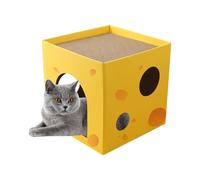 Corrugated Cat Scratcher Box - durabls Cat Scratch Board, Modern kittys Scratcher | Eco Feline Nail Grinding Pad, Animal Training Furniture Lounger, Cardboard Claw Relief Cushion, Play Sofa Rest Be