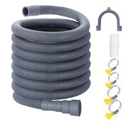 Corrugated Drain Hose, Compatible with Washer Dishwasher | Flexible extension pipe, optional 1.5/2/3M for drainage use(1.5m)