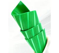 Corrugated Electrical Insulating Rubber Matting, 3 5 6 8 10 mm Thick Non-Conductive Safety Insulated Switchboard Mat, High Voltage Insulation Mat(Green,9mx1mx3mm(30'x3'x1/8"))