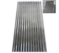 Corrugated Fiberglass Roofing Sheets - 1mm Clear Roofing Panel for Greenhouses, Cladding, and Walling - Easy to Cut and Roll