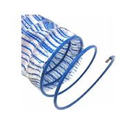 Corrugated French Drain Pipe Fabric, Flexible Perforated Drainage Tube for Efficient Water Management in Patio, Exterior, and Yard Landscaping