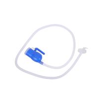 Corrugated Male Urinal Bottle with Lid, 1.6m Tube | Plastic Body, Wide-mouth Spill-proof Design, Portable Emergency Use, Blue Finish for Road Trips and Nursing Homes