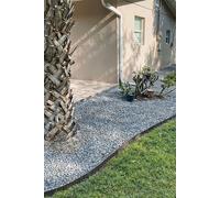 Corrugated Metal Garden Edging, 6"×20/40Ft Durable Metal Landscape Edging, Modern Corrugated Design for DIY Flower Beds and Landscaping Borders(Black) Living and Home Black Small