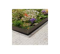 Corrugated Metal Garden Edging, 6"×20/40Ft Durable Metal Landscape Edging, Modern Corrugated Design for DIY Flower Beds and Landscaping Borders(Black) Living and Home Black Medium