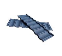 Corrugated Metal Roofing Panels, Galvanized Steel Roof Shingles, Durable Architectural Roofing Tiles for Mobile Homes, Garages, Sheds, Stables(Blue,4PCS)
