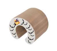 Corrugated Paper Cat Scratcher Bed, Wear-Resistant Non-Shedding Toy, Interactive Self-Entertainment Toy for Indoor Cats to Scratch, Play & Rest Halloween