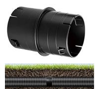 Corrugated Pipe Drain Pipe Connector, Sealless Hose Adapter Coupler, Yard Drainage Coupling, for Yard Area, Lawn, Farm, Greenhouse, Indoor, Outdoor, Garden Area