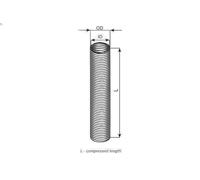 Corrugated Pipe, exhaust system DINEX 94225