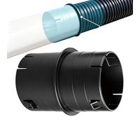 Corrugated PVC Pipe Adapter, Drain Connector Kit, 4 Inch Leak Proof Heavy Duty Set, Industrial Strength Design Style, Pipeline Extension Use, Courtyard Drainage Sewage Pump Underground Projects Kit