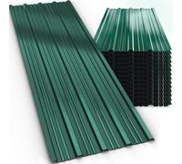Corrugated Roof Sheets 14Pcs Green 110x46cm 7m²