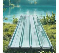 Corrugated Roofing Sheets, 1mm UV Protection Panels, Replacement Cladding Walling Sheeting, 8 Pcs Roof Panels for Rain and Snow, 0.9x0.5m Size