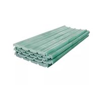 Corrugated Roofing Sheets, Clear Fiberglass Heat-Insulating Panels, Waterproof Roofing Tiles, 1.2mm, Durable Walling Sheeting for Daylighting.