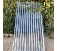 Corrugated Roofing Sheets,Garden Storage Shed Roof Sheet,1mm Transparent Building Roofing Material,Rainproof Daylighting Panels for Greenhouse,3/5/7/8/12 pcs (0.9x1.5m/35x59in,3 Pcs)