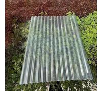 Corrugated Roofing Sheets,Outdoor Clear Roof Sheet,1/2/3/5/7/9/11 Pcs Building Roofing Material,Greenhouse Daylighting Plates,1.8mm Rainproof Board,Garage Shed Roof Panel (0.9x1.1m/35x43in,7 Pcs)