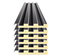 Corrugated Roofing Sheets, Roof Sheets Aluminum Alloy Roofing Panels 6 Packs, 3ft 4ft 5ft Long Insulated Corrugated Roof Sheets for Chicken Coop, Carport, Pergola, Metal Siding Board(130cm(4
