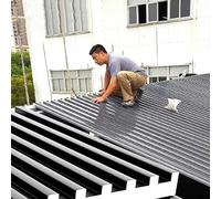 Corrugated Roofing Sheets with Polycarbonate Fill, Heavy Duty Insulated Panels for Ceiling and Awning Covers, Ideal for Various Outdoor Structures