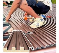 Corrugated Roofing Sheets with Polycarbonate Fill, Heavy Duty Insulated Panels for Ceiling and Awning Covers, Ideal for Various Outdoor Structures