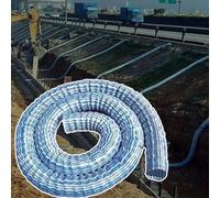 Corrugated Soft Infiltration Drain Pipe, Perforated Drain Pipe for Yard Garden and Underground Drainage Multiple Sizes(L 35M Dia 100MM)