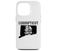 Corrupticut Connecticut Anti Corruption Cop New Haven Pizza Case for iPhone 13 Pro