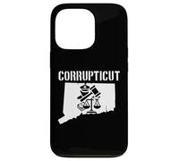 Corrupticut Connecticut Anti Corruption Cop New Haven Pizza Case for iPhone 13 Pro