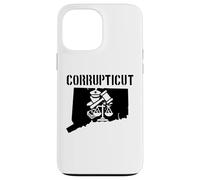 Corrupticut Connecticut Anti Corruption Cop New Haven Pizza Case for iPhone 13 Pro Max