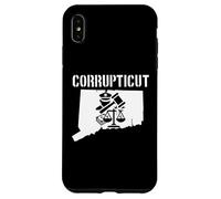 Corrupticut Connecticut Anti Corruption Cop New Haven Pizza Case for iPhone XS Max