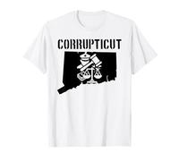 Corrupticut Connecticut Anti Corruption Cop New Haven Pizza T-Shirt