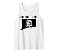 Corrupticut Connecticut Anti Corruption Cop New Haven Pizza Tank Top