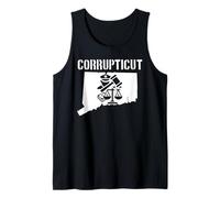 Corrupticut Connecticut Anti Corruption Cop New Haven Pizza Tank Top