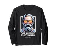 Corrupting The Youth Funny Socrates Philosopher Philosophy Long Sleeve T-Shirt