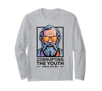 Corrupting The Youth Funny Socrates Philosopher Philosophy Long Sleeve T-Shirt