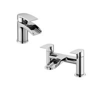 Corry Waterfall Basin Mono & Bath Filler Mixer Chrome