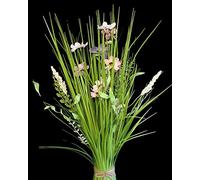 Corsage Creations Artificial Meadow Flower Bundle x 70cm - Light & Hot Pink - Wild Grass Tied Sheaf