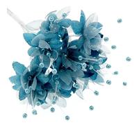 Corsage Creations - Pearled Baby's Breath - Dark Turquoise (6 bunches x 12 stems)