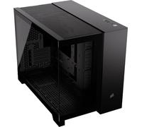 Corsair 2500X Dual Chamber Gaming Case w/ Glass Side & Front, Micro ATX, Mesh Pa