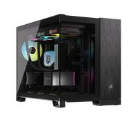 CORSAIR 2500X Micro ATX Dual Chamber PC Case - Black/Obsidian Aluminum BLACK