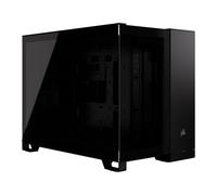 Corsair 2500X PC Gaming Case, Black, Dual Chamber w/ Tempered Glass Panels, mATX