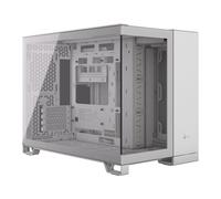 Corsair 2500X PC Gaming Case, White, Dual Chamber w/ Tempered Glass Panels, mATX