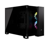 Corsair 2500X RGB PC Gaming Case, Black, Dual Chamber w/ Tempered Glass Panels,