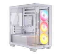CORSAIR 2800X RS-R ARGB PC Chassis, MicroATX Tower, White, 3x RS120-R ARGB Fans,