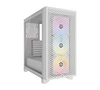 CORSAIR 3000D RGB AIRFLOW Mid-Tower PC Case - 3x AR120 RGB Fans - Three-Slot GPU Support - Fits up to 8x 120mm Fans - High-Airflow Design - White