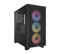 CORSAIR 3000D RGB AIRFLOW Mid-Tower PC Case - 3x AR120 RGB Fans - Three-Slot GPU Support - Fits up to 8x 120mm Fans - High-Airflow Design - Black