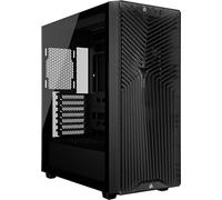 CORSAIR 3200D RS Mid-Tower PC Case - 3x RS120 PWM Fans Included, GPU Anti-Sag Stabilisation Arm, ASUS BTF, MSI Project Zero, Gigabyte Project Stealth - Smoke