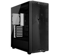 CORSAIR 3200D RS Mid-Tower PC Case - 3x RS120 PWM Fans Included, GPU Anti-Sag Stabilisation Arm, ASUS BTF, MSI Project Zero, Gigabyte Project Stealth - Smoke